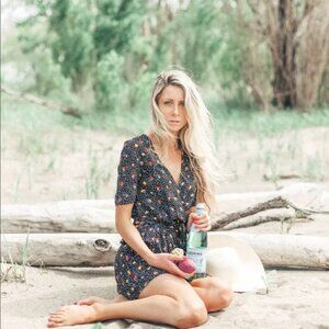 COPY - Faithfull the Brand Luna Dress in Black Odessa Print Size XS US 2